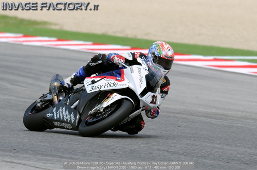 2010-06-26 Misano 1829 Rio - Superbike - Qualifyng Practice - Troy Corser - BMW S1000 RR